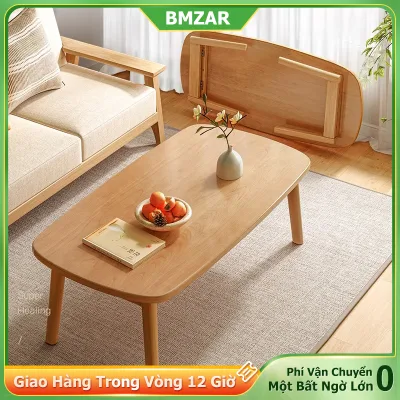 Bmzar Foldable Study Table for Sitting on the Floor, Used for Students to Use Laptops for Work. Solid Hardwood Table Legs 40X60Cm with Mdf Wood Surface