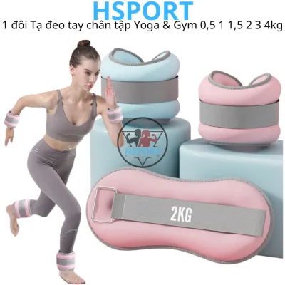 Tạ đeo tay Hsport (2 cái) - Tạ đeo chân chạy bộ tập gym yoga 0,5kg 1kg 1,5kg 2kg 3kg 4kg
