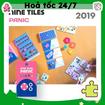 Boardgame Nine Tiles Panic Nhiệm vụ xếp hình Tigar Trò chơi trí tuệ