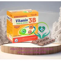 ￼Vitamin 3B B1-B6-B12 (hộp 100 viên Nang mềm ) Vinaphar - Dự phòng tình trạng thiếu hụt Vitamin nhóm B