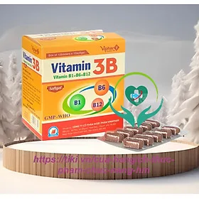 Vitamin 3B B1-B6-B12 (hộp 100 viên Nang mềm ) Vinaphar - Dự phòng tình trạng thiếu hụt Vitamin nhóm B