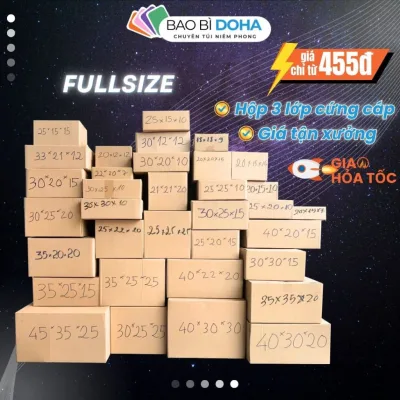 Hộp Bìa Carton Đóng Hàng NHIỀU KÍCH THƯỚC Hộp Giấy Giá Rẻ - BAO BÌ DOHA