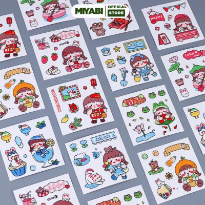 Sticker trang trí , decor văn phòng phẩm , bình nước , mũ bảo hiểm , quà tặng