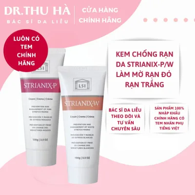 Kem Chống Rạn Da STRIANIX-P 50g, 100g Phòng Và Làm Mờ RẠN Đỏ/RẠN TRẮNG Cho Phụ Nữ Mang Thai - Dr. Thu Hà
