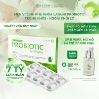 LAGUMI Probiotic For Women Hộp 10 Viên 7 Tỷ Lợi Khuẩn - Hỗ Trợ Cân Bằng Hệ Vi Sinh, Khí Hư Phụ Nữ