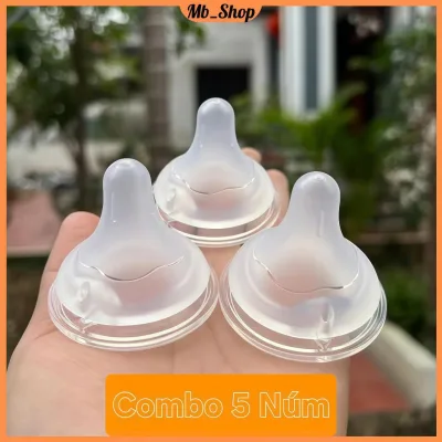 combo 5 núm ti thế hế 3 thay thế cho các loại bình cổ rộng miệng 5cm