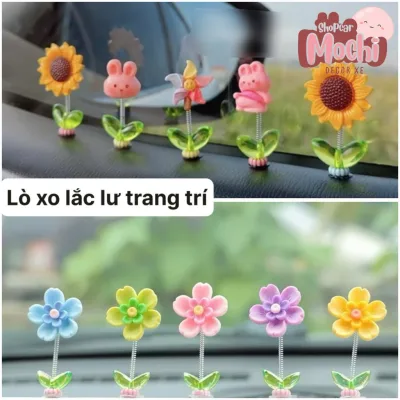 Trang Trí Lò Xo Lắc Lư Trên Xe, Charm Dễ Thương, Decor Ô tô, Xe Máy, Bàn Học, Mũ Bảo Hiểm