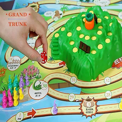 1 Bộ Thỏ Ngộ nghĩnh Bẫy Thỏ Trò Chơi Xếp Hình Đồ Chơi Trẻ Em Board Game 2-4 Người Chơi Thỏ Xuyên Quốc Gia Đua