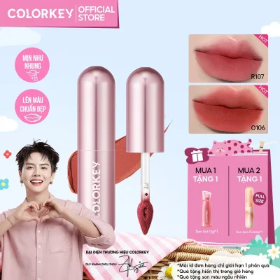Son Bùn COLORKEY, Chất Bùn Mịn Nhẹ, Lì Lâu Trôi Tự Nhiên 2g
