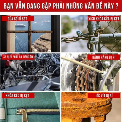 Chai Xịt Bảo Dưỡng Kim Loại LIBITU 100ml - Chống Rỉ Sét, Ố Vàng & Bôi Trơn Mối Nối - Cho Xe Máy/Ô Tô