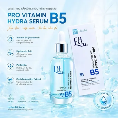 Serum Cấp Ẩm Phục Hồi Heshi B5 Pro Vitamin - Làm Dịu Da, Dưỡng Da Căng Bóng 50ml