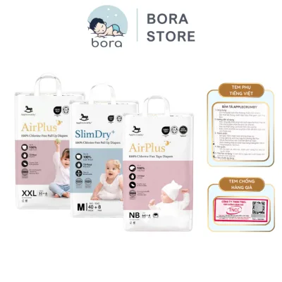 Bỉm Applecrumby chất liệu cotton mỏng nhẹ, thấm hút tốt cho bé