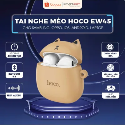 Tai nghe Bluetooth Hoco EW45 cao cấp - tai nghe kiểu dáng thời trang cute giành cho giới trẻ