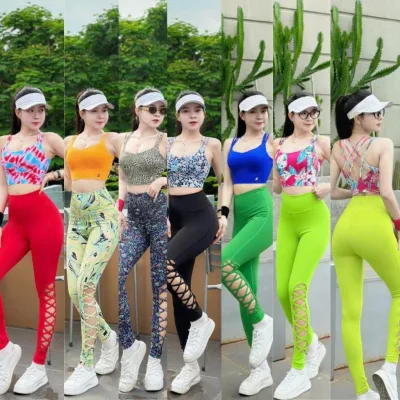 PL Sports Quần Gym Ôm Đan Dây Thun Poly Ý Cao Cấp Mềm Mịn Thấm Hút Mồ Hôi Khử Mùi Tốt Phù Hợp Cho Gym Yoga Fitness Aerob