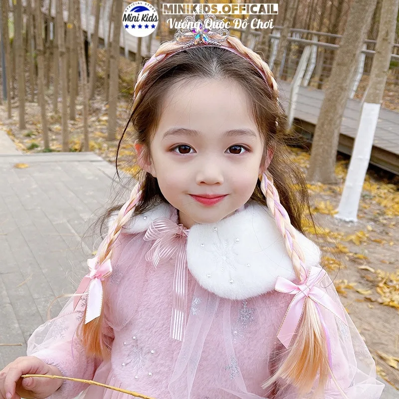 Phụ kiện bé gái : Tóc , bím giả, kẹp tóc, móng tay, vòng cổ, vòng tay, nhẫn... - Đồ chơi MiniKids