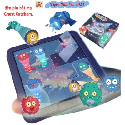 Đồ chơi Board Game xếp hình đèn pin bắt ma Ghost Catchers cho bé.Tiệm Nhà Sóc
