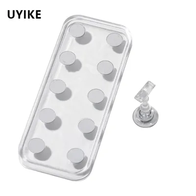 2026 Phong Cách Mới Thực Hành Móng Tay Cờ Vua Mảnh Móng Tay Acrylic Đôi Đế Nhỏ Từ Tính Móng Tay Nghệ Thuật Hiển Thị Đứng Dụng Cụ Làm Móng Tay