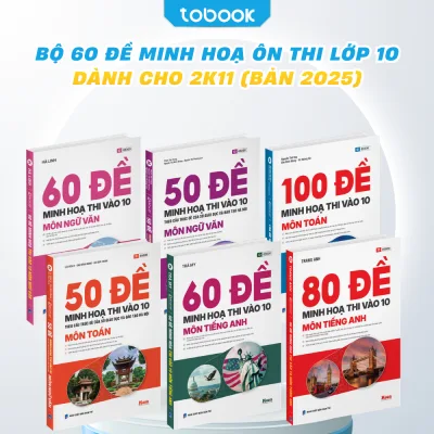 Sách - Đề Ôn Thi Lớp 10 Các Môn Toán Văn Anh Dành Cho Học Sinh Lớp 9 Lên 10