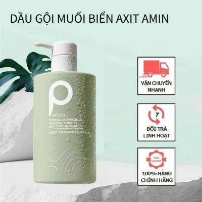 Dầu gội muối biển loại bỏ gàu dầu gội đầu chăm sóc tóc giảm ngứa da đầu /Sea salt shampoo 500ml