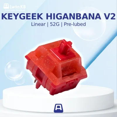 Keygeek Higanbana | Switch Higanbana Linear | 52G | 5 Pin dùng cho bàn phím cơ