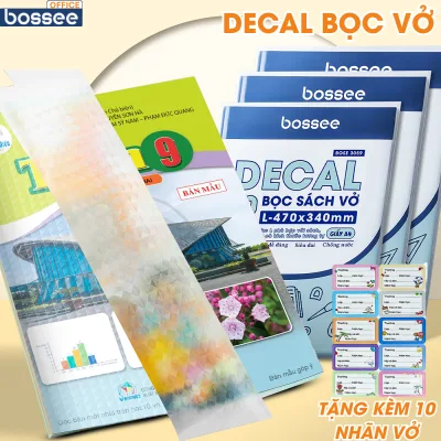 Decal Bọc Sách Vở Chống Nước Chống Trầy Xước Cho Học Sinh Sinh Viên
