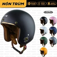 Mũ bảo hiểm 3/4 RONA R8 freesize vòng đầu 55-59cm phù hợp cho nam và nữ đi xe máy