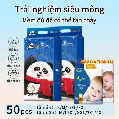 Gấu trúc Tã Dán /Tã quần Pull-ups Combo 50/100 Miếng,Bỉm Quần Baby Pants from Thường Đủ Size S/M/L/XL/2XL/3XL /4XL