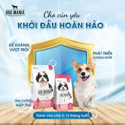 Dog Mania - Grain Food for Small Dogs under 12 Months Old