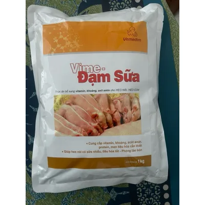 VIME - ĐẠM SỮA gói 1kg cung cấp khoáng, vitamin, axit amin cho Heo Nái và Heo con