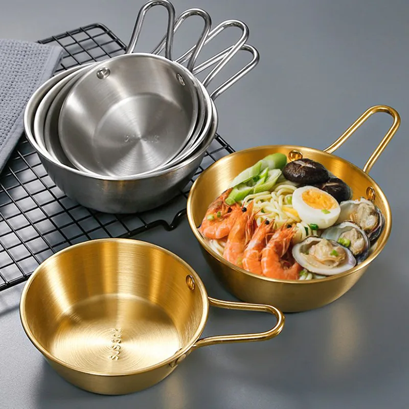 TBRBG Vòng gạo rượu Bát với xử lý thép không gỉ hộ gia đình thực phẩm nước sốt Bát Ly bộ đồ ăn đồ ăn đồ dùng nhà bếp