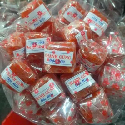 Mứt Chanh Gừng Siêu Ngon 500G - Mứt Tết - bánh kẹo Tết đồ ăn vặt