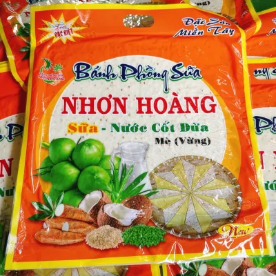 VỊ MỚI RA MẮT Bánh Tráng Phồng Sữa Hoàng Dung THƠM NGON - Bánh Sữa Phồng SIÊU TO - Bánh Phòng Sữa nhơn hoàng