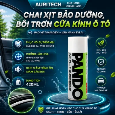 Chất Bảo Dưỡng, Bôi Trơn Cửa Kính Ô Tô Threebond Pando 39C chai 420ml, nhập khẩu chính hãng Nhật Bản