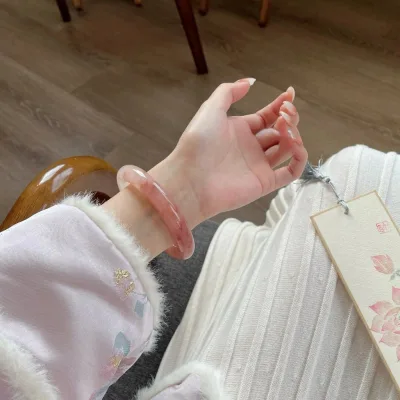 Vòng Tay Thạch Anh Thêu Hoa Tự Nhiên - Trang Sức Nữ Cao Cấp 𝐬𝐡𝐚𝐧𝐠𝐡𝐚𝐢 𝐬𝐭𝐨𝐫𝐞