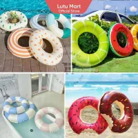 Phao Bơi Tròn Trẻ Em Người Lớn Bơm Hơi Nhiều Hình Bằng Pvc - Lutu Mart