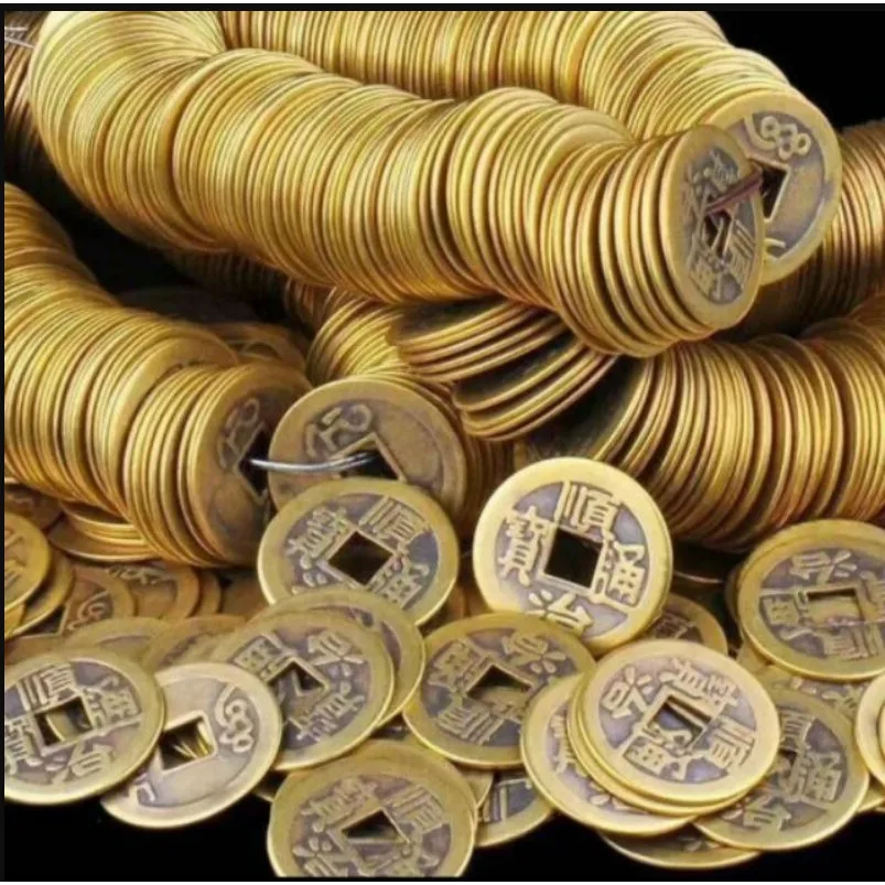 053 [BÁN SỈ] COMBO 200 300 Đồng Xu Ngũ Đế phong thủy may mắn chiêu tài