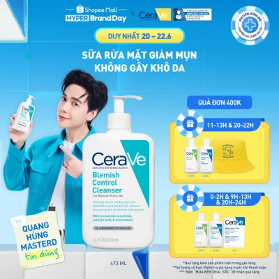 Sữa rửa mặt giảm mụn CeraVe Blemish Control Cleanser 473ml