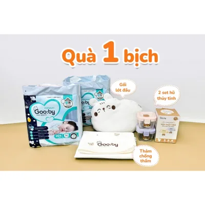 Tã/bỉm quần dán Gooby bỉm ngày/ bỉm đêm ze NB/S/M/L/XL/XXL/3XL cho bé 5-30KG