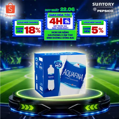 Thùng 12 Chai Nước tinh khiết Aquafina (1.5L/chai)