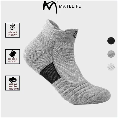 Tất nam thể thao dày dặn gân ma sát MATELIFE hàng cao cấp MTLSPORT68 êm ái khử mùi hôi cực tốt