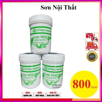 Sơn nước nhiều màu trang trí nhà cửa, nội thất, decor phòng ngủ thay giấy dán tường 800gram