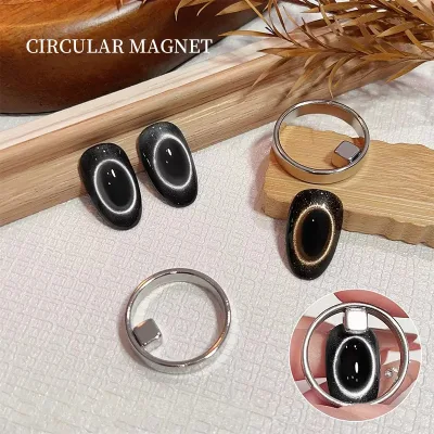 Lỗ Đen Mắt Mèo Móng Tay Nam Châm Dụng Cụ Hút Rỗng Mắt Mèo Móng Tay Nghệ Thuật Hiệu Ứng Vòng Nam Châm Cho Gel Từ Tính Sơn Móng Tay Dụng Cụ Làm Móng Tay