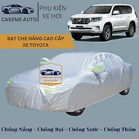 [TOYOTA] Bạt phủ xe ô tô tráng nhôm cao cấp các xe hãng TOYOTA, 3 lớp chống nóng, chống thấm, chống bụi - Hàng Chính Hãng