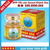 Nước Yến Sào Sanest Nhân Sâm Fucoidan- Lọ 70m-21%