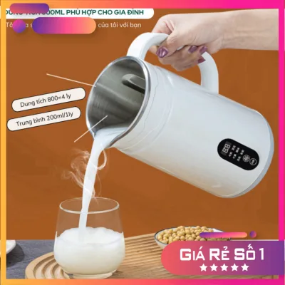 Máy làm sữa hạt mini đa năng OSTMART dung tích 800ml màn hình hiển thị, chức năng hẹn giờ thông minh, bảo hành