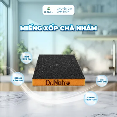 Miếng Xốp Chà Nhám Đa Năng Dr.Natro Siêu Bền, Siêu Tiện Lợi