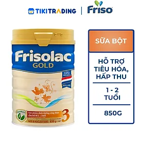 Sữa Bột Frisolac Gold 3 850g (Dành Cho Trẻ Từ 1 - 2 Tuổi)