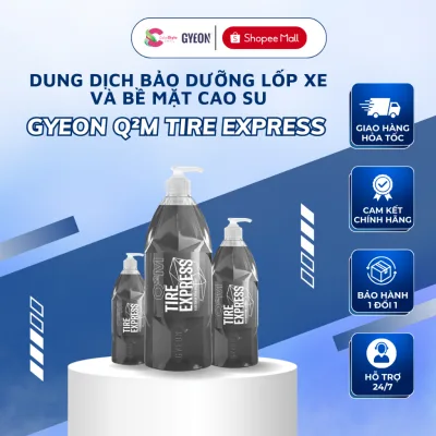 GYEON Q2M Tire Express, Dung Dịch Bảo Dưỡng Lốp Xe, Hiệu Ứng Bóng Mờ