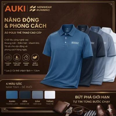 Áo polo thể thao nam - co dãn 4 chiều - vải mềm mịn - thoáng mát - mặc đi chơi, đi làm, đi thể thao
