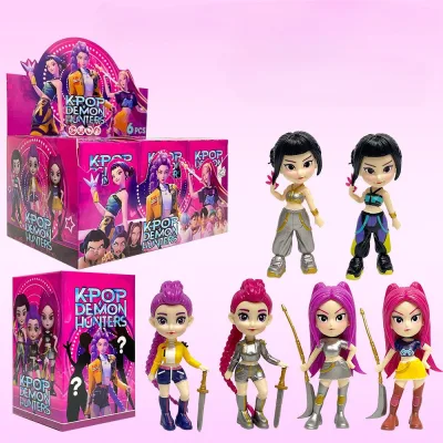 KPop Demon Hunters Nhân Vật Hành Động Mira Rumi Zoey HUNTR / X Demon Hunters Blind Box 6 Chiếc Bộ Sưu Tập Mô Hình Đồ Chơi Quà Tặng
